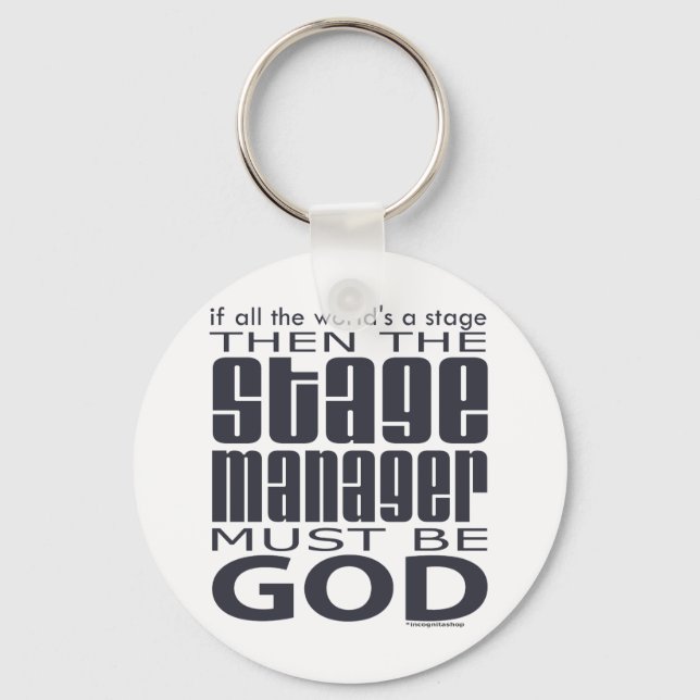 Stage Manager God Key Ring (Front)