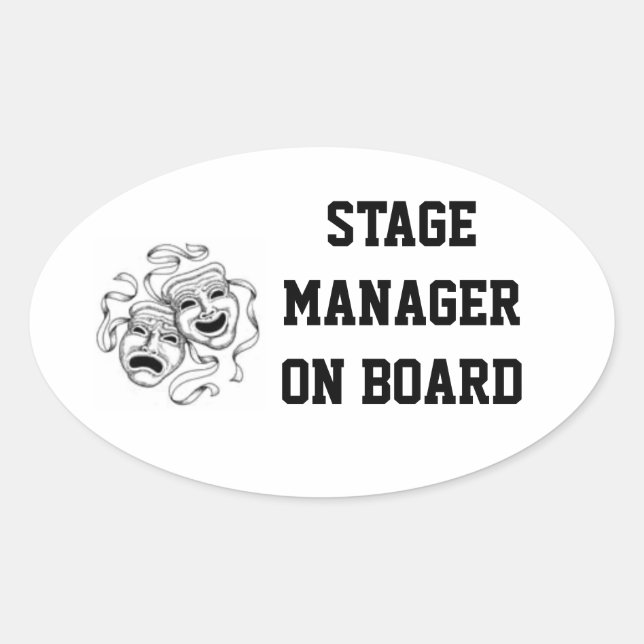 Stage Manager On Board Sticker (Front)