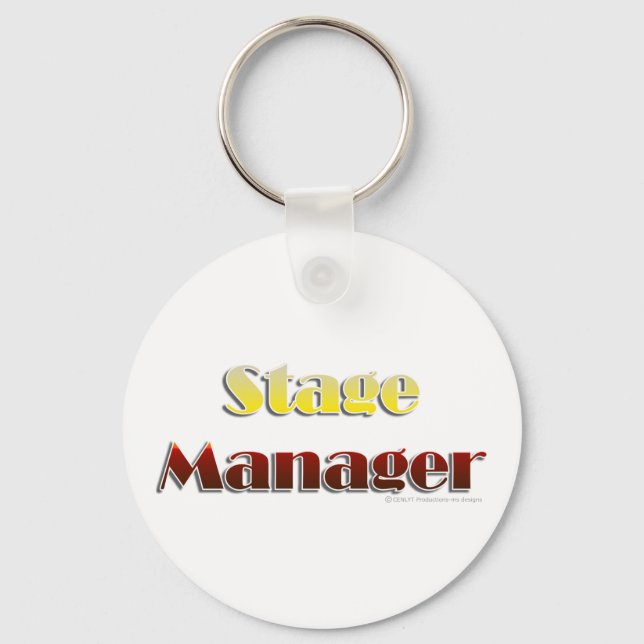 Stage Manager (Text Only) Key Ring (Front)