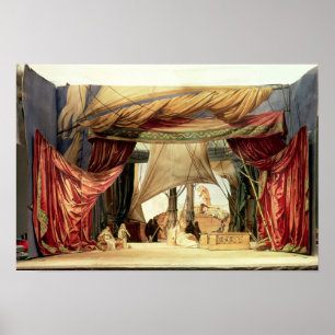 Stage model for the opera 'Tristan and Isolde' Poster