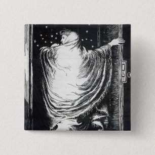 Stage version of 'The Woman in White' 15 Cm Square Badge