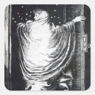Stage version of 'The Woman in White' Square Sticker