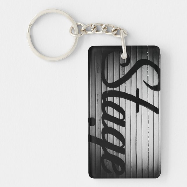 "Stage" Vintage Sign Key Ring (Front)