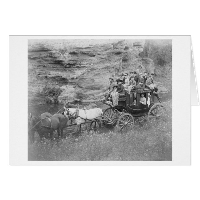 Stagecoach Carrying Men, Women & Children (Front Horizontal)