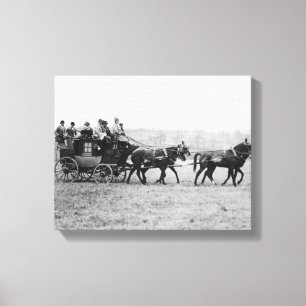 Stagecoach Cross Country Race Photograph Canvas Print