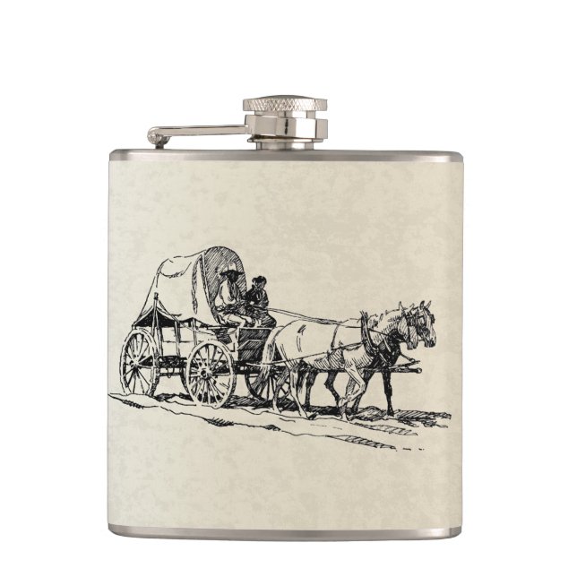 Stagecoach Flask (Front)