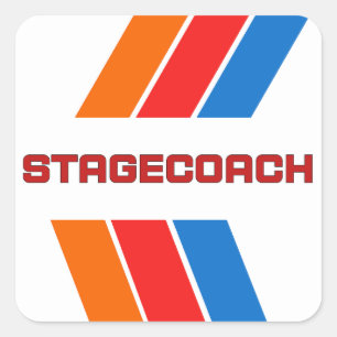 Stagecoach  square sticker