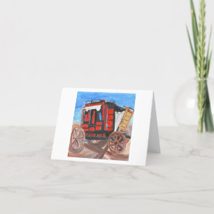 Stagecoach Thank You Card