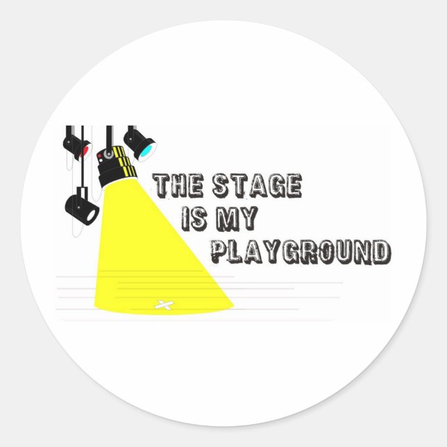 StageIsMyPlayground Classic Round Sticker (Front)