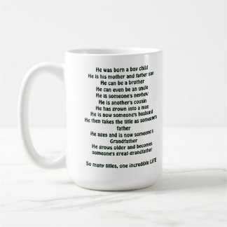 “Stages of a Man’s Life Shirt” Coffee Mug
