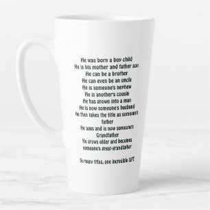 “Stages of a Man’s Life Shirt” Latte Mug
