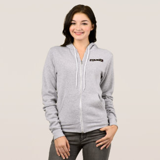 Stagger Women's Grey Full-Zip Hoodie