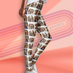 Staggered Photo Grid with 6 Photos Leggings<br><div class="desc">A print with photos all over the personalised leggings. The staggered pattern will highlight the different photos in different places. The background between each photo is white but can be changed in the advanced design area. Use your favourite photo or pictures to make a fun keepsake to share with friends....</div>
