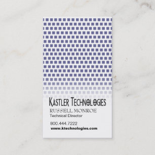 Staggered Squares Hi-Tech Technology Computer Business Card