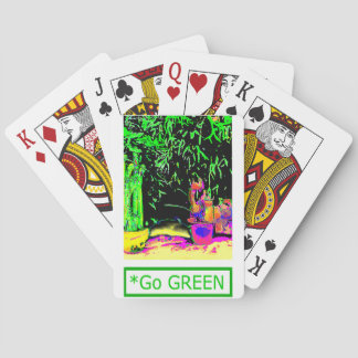 Staghorn Fern GO GREEN jGibney The MUSEUM Zazzle G Playing Cards