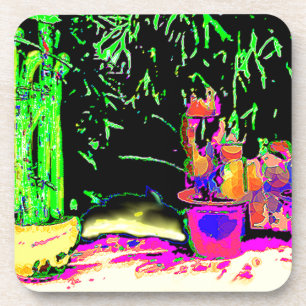 Staghorn Ferns GO GREEN jGibney The MUSEUM Zazzle Coaster