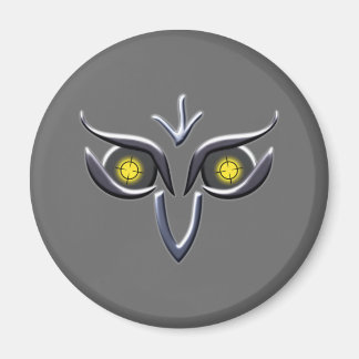 Stahl Eisen Eule steel iron owl Magnet