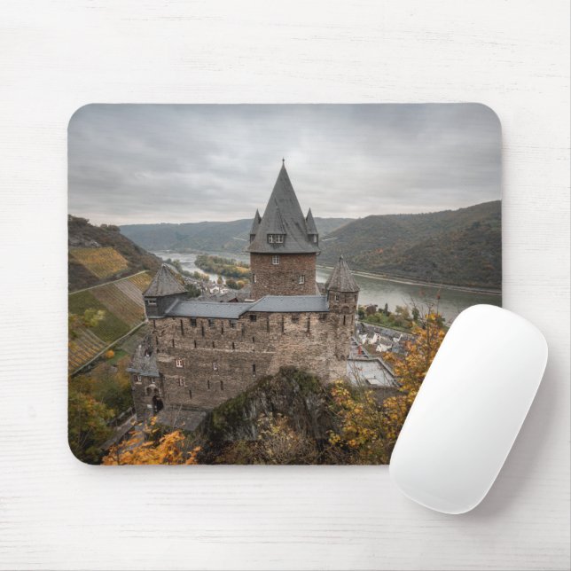 Stahleck Castle Bacharach Germany Mouse Mat (With Mouse)