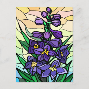 Stain Glass Dendrobium  Post Card