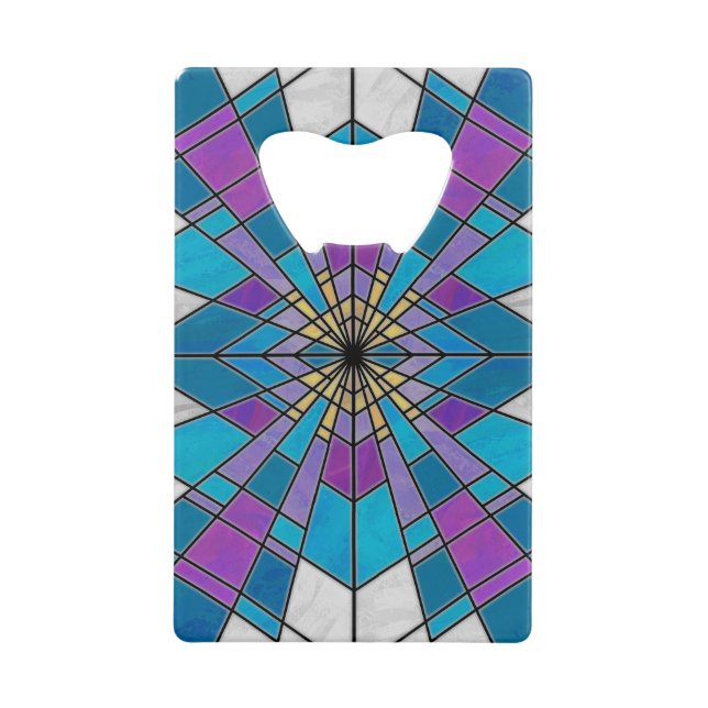 Stain Glass Ray Blue and Purple (Front)