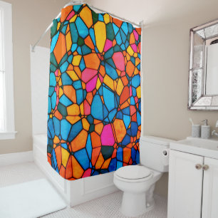 Stain Glass Shower Curtain