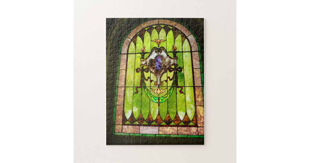 Stain Glass Window Jigsaw Puzzle Zazzle
