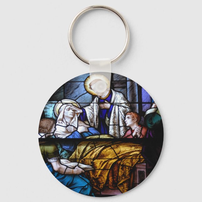 stain glass window key ring (Front)