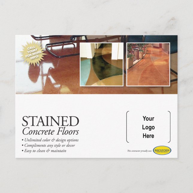 Stained Concrete Post Card (Front)
