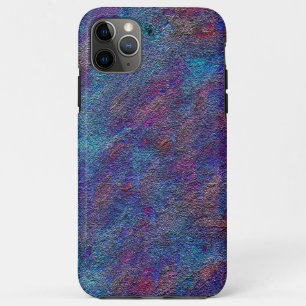 Stained cyan and red paint leftover splatters iPhone 11 pro max case