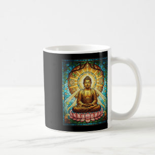 Stained Gl Buddha Zen Buddhism Spiritual Meditatio Coffee Mug