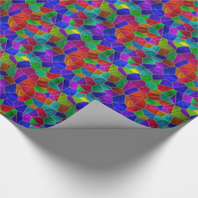 Stained Glass 10A-B Options Wrapping Paper (Corner)