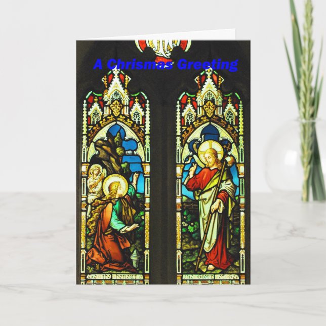 Stained Glass #4 Holiday Card (Front)