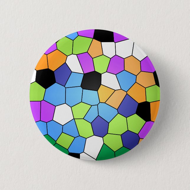 Stained Glass 6 Cm Round Badge (Front)