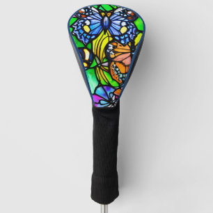 Stained Glass Abstract Butterfly Design  Golf Head Cover