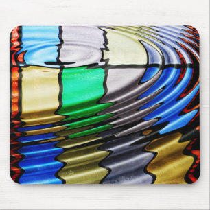 Stained Glass Abstract Mouse Mat
