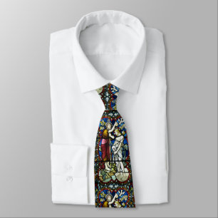 Stained Glass Adult Baptism Jesus St. John Baptist Tie