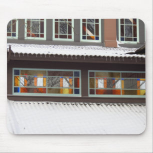 Stained Glass and Icicles - Martha's Vineyard Mouse Mat