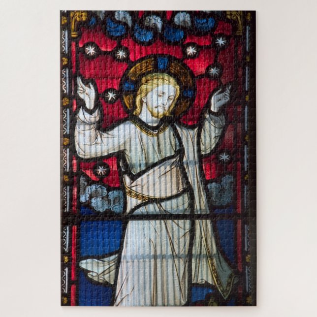 Stained Glass Angel Artwork  Jigsaw Puzzle (Vertical)