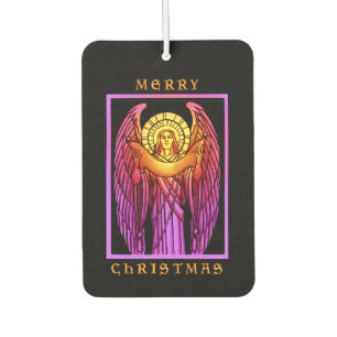 Stained Glass Angel  Car Air Freshener