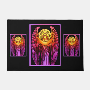 Stained Glass Angel  Doormat