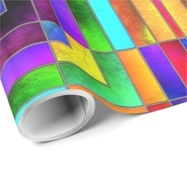 Stained Glass Art 5 Wrapping Paper (Roll Corner)