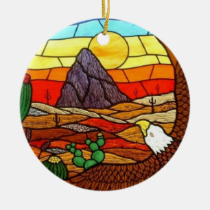 STAINED GLASS ART by David Smith Ornament 01