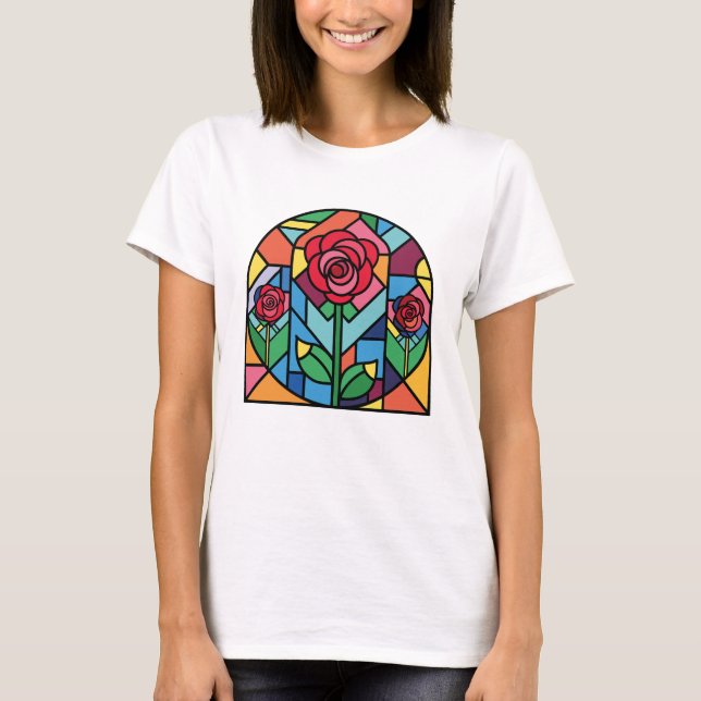 Stained Glass Art T-Shirt (Front)