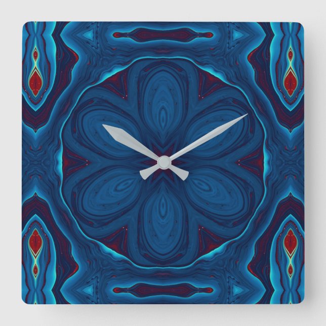 Stained Glass Art Wall Clock (Front)
