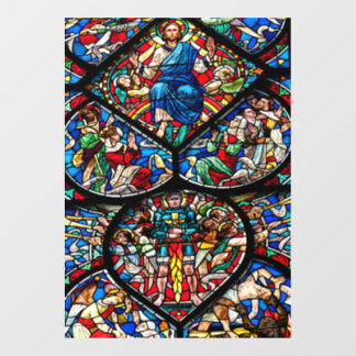 Stained Glass Art Window Cling