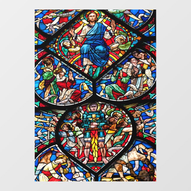 Stained Glass Art Window Cling (Sheet)