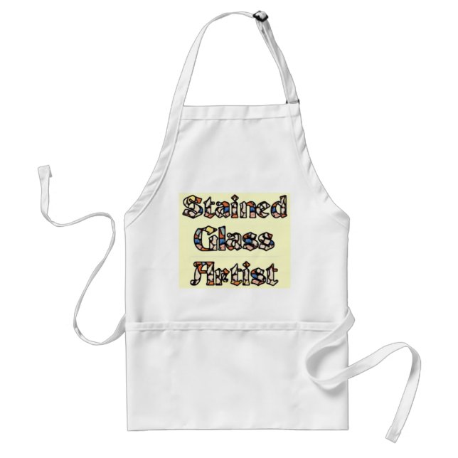 "Stained glass artist advertising" Standard Apron (Front)