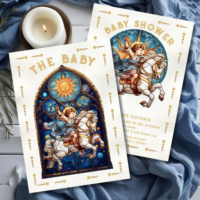 Stained Glass Baby Shower Tarot Card (Creator Uploaded)