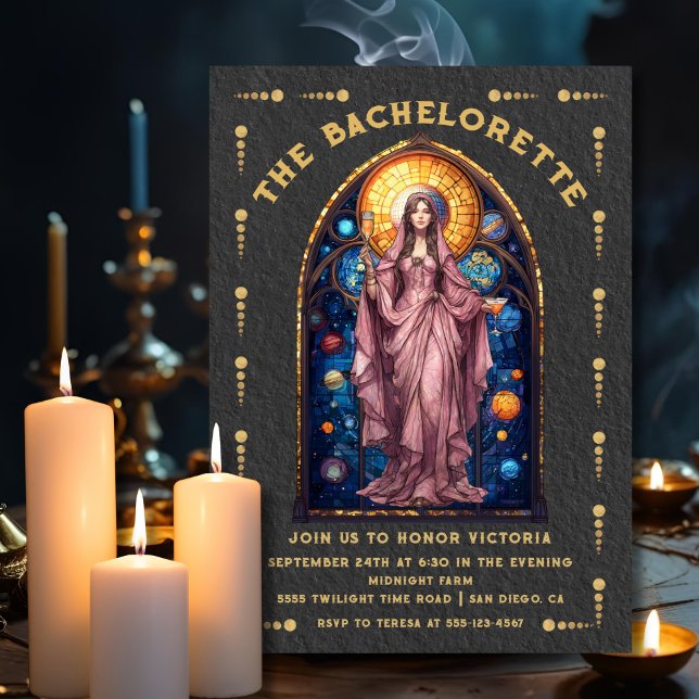 Stained Glass Bachelorette Party Tarot Card (Creator Uploaded)