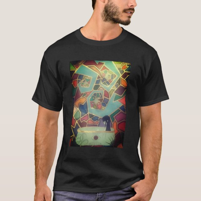 Stained Glass Bath Tub T-Shirt (Front)